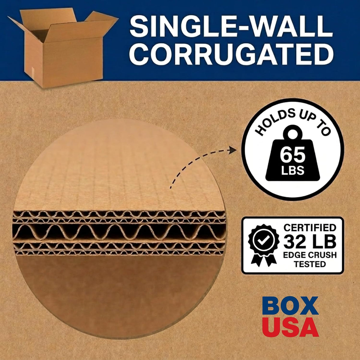 Moving Boxes Large 20"L x 20"W x 15"H, 12-Pack - Corrugated Cardboard Box for Packing, Shipping and Storage