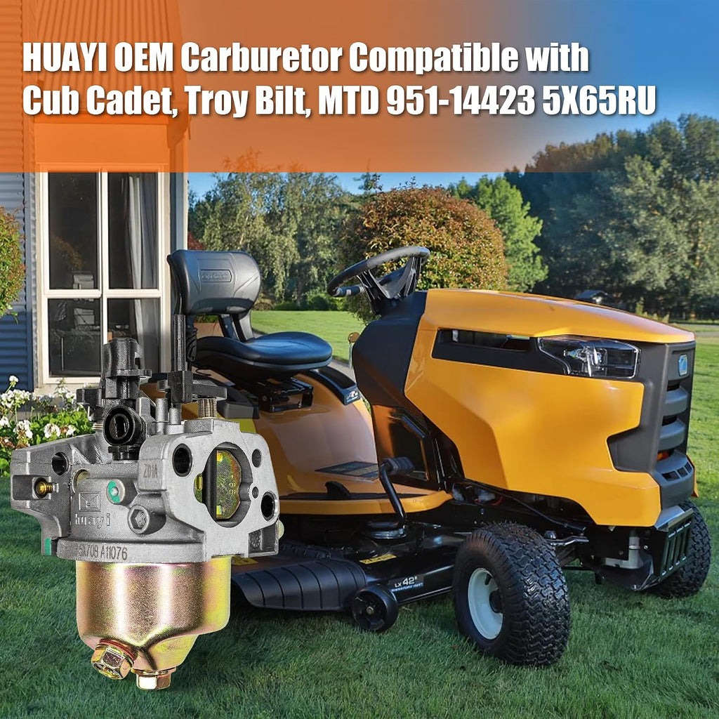 Huayi Carburetor 951-14423 for Cub Cadet ST100 SC500HW 159cc 4-Cycle Engine