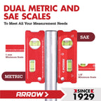ARROW 4-Inch Torpedo Level, Small Magnetic Leveler Tool