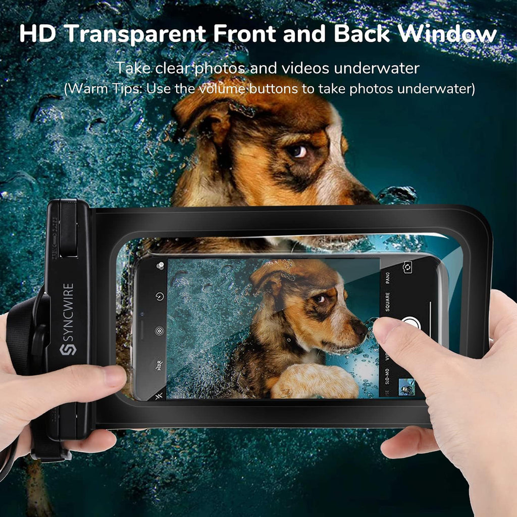 Waterproof Phone Pouch IPX8 Beach Cruise Travel Essentials 2 Pack | Cell Phone Dry Bag, Waterproof Phone Case for
