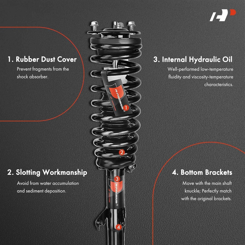A-Premium Front Complete Strut & Coil Spring Assembly