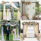 Wooden Wedding Arch 7.2FT Square Wood Arches Arbor Backdrop Stand