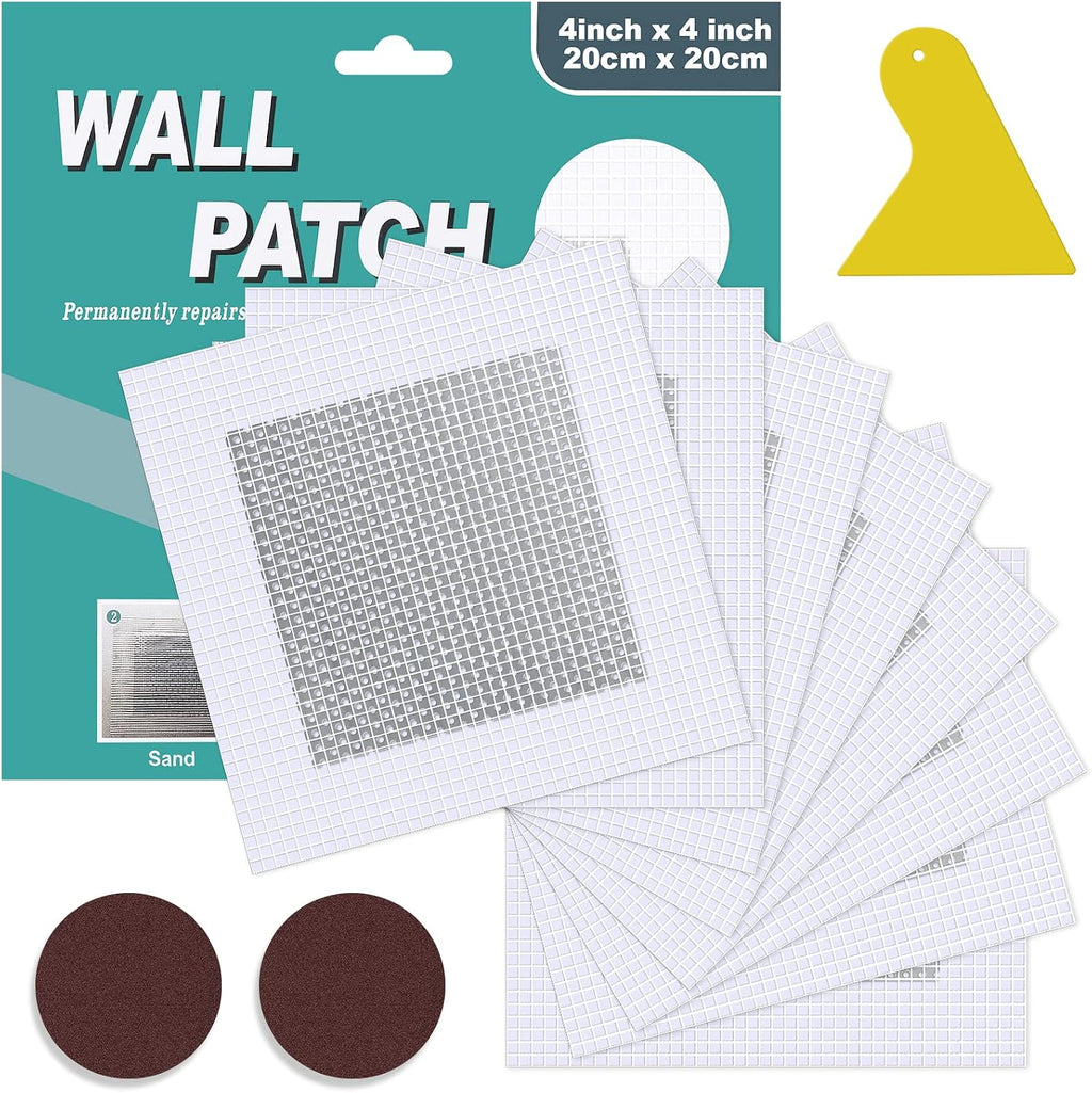8 Pack 4 Inch Drywall Repair Kit, Aluminum Drywall Patch Wall Repair Patch Kit, Large Hole Patch Repair for