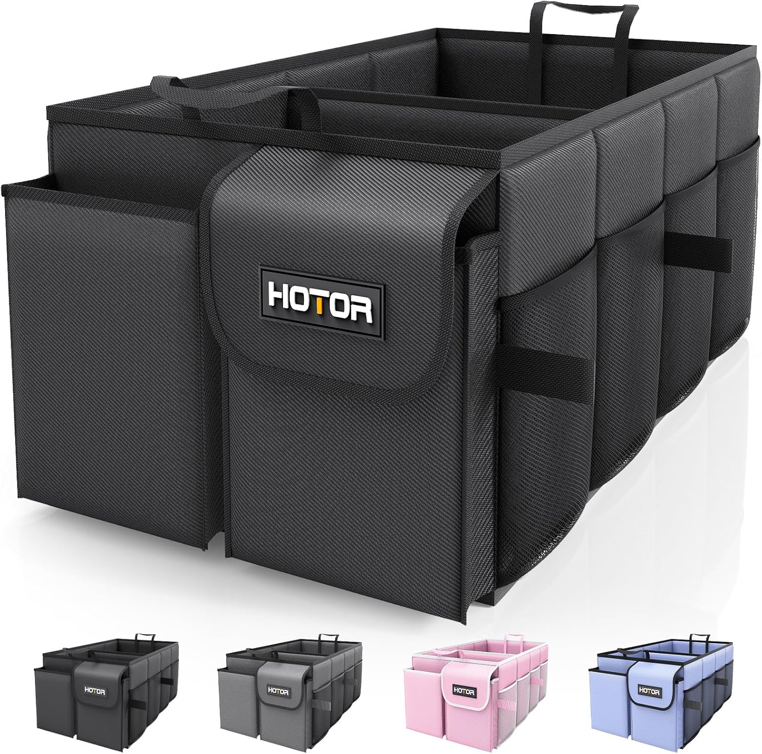 Trunk Organizer - Car Organizer, Foldable Trunk organizer for SUVs & Sedans, Sturdy Car Organization for Car