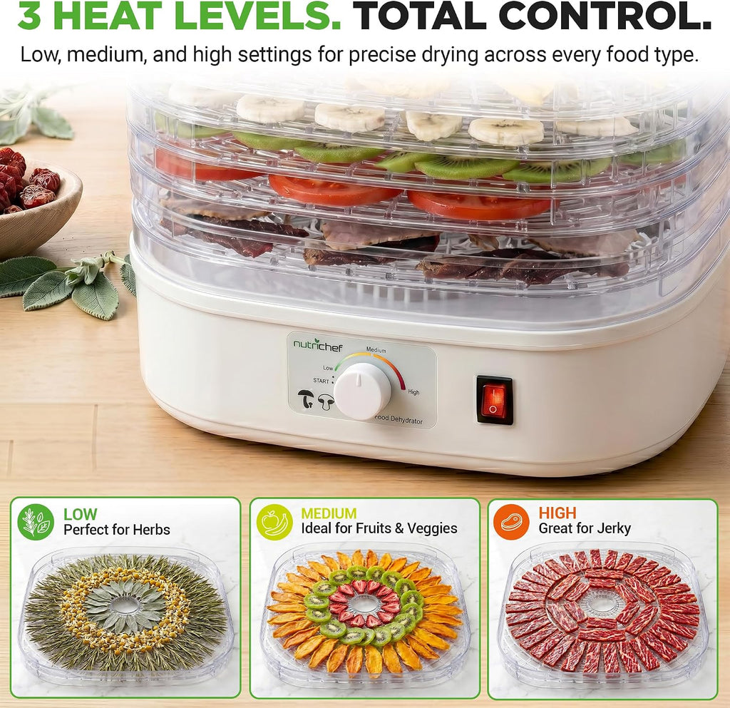 Food Dehydrator Machine | Multi-Tier Appliance for Home Use | Perfect for Beef Jerky, Fruits, Vegetables & Dog Treats