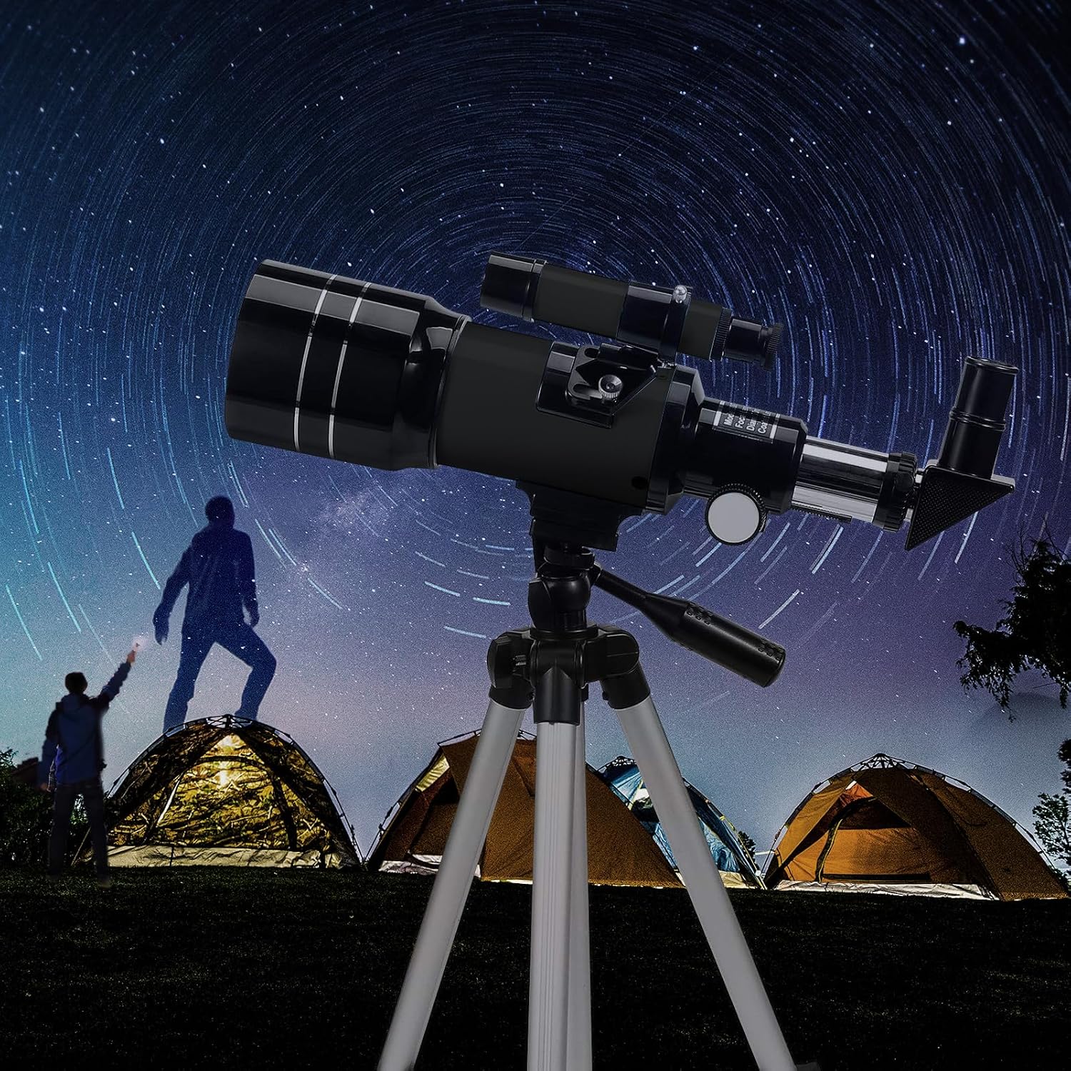 Telescope for Kids & Adults, 70mm Aperture 300mm Telescopes for Astronomy Beginners, 15X-150X Magnification Portable