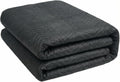 1 Piece Moving Blanket, Black Non-Woven Fabric, 183x203cm, Scratch-Proof, Dust-Proof, Stain-Proof, Cushioning
