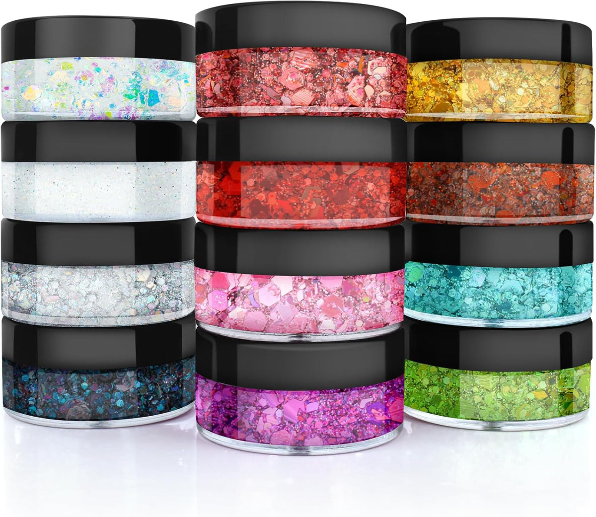 Body Glitter, Face Glitter, Hair Glitter, 12 Colors