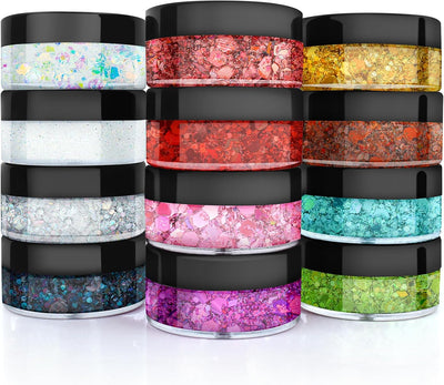 Body Glitter, Face Glitter, Hair Glitter, 12 Colors