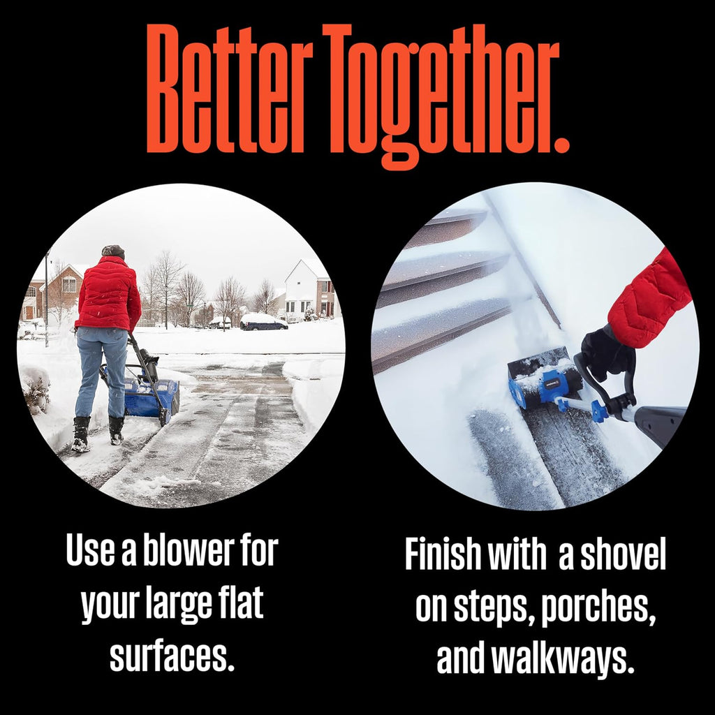 WSnow11SD Corded Snow Shovel, 11-inches Wide, Electric Snow Shovel with 20ft Throwing Distance, Plows 300lbs/min for