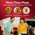 12" Electric Pizza Oven Indoor Countertop Pizza Maker, Black