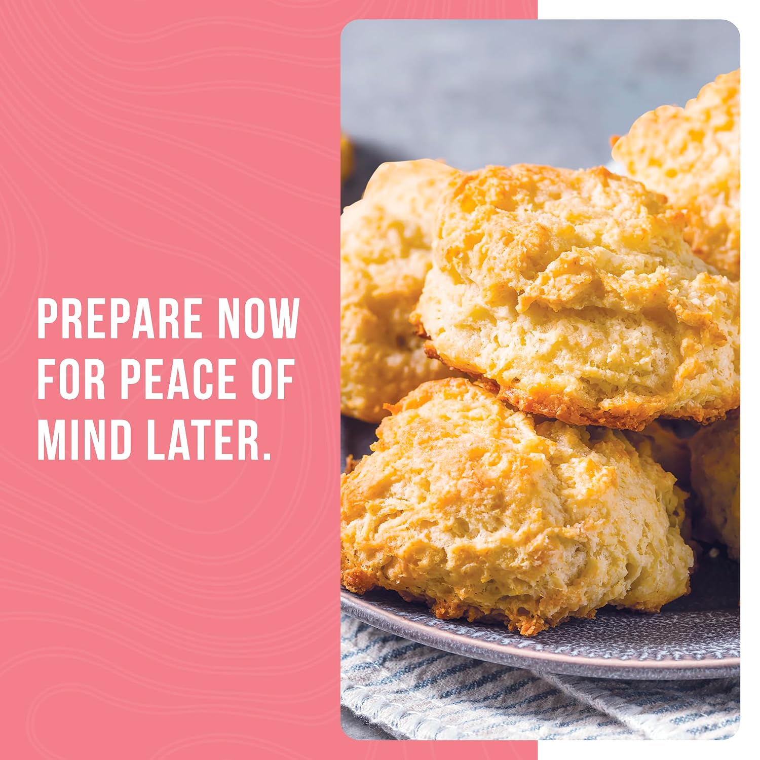 Buttermilk Biscuit Mix Can | Emergency Food Supply, 29 Servings, 10 Year Shelf Life, Biscuit Mix Just Add Water and