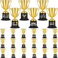 24 Pack Award Trophies Plastic Gold Trophy Awards,Cup | Kids Mini Funny Gold Trophy, Teacher Party Competitions Props