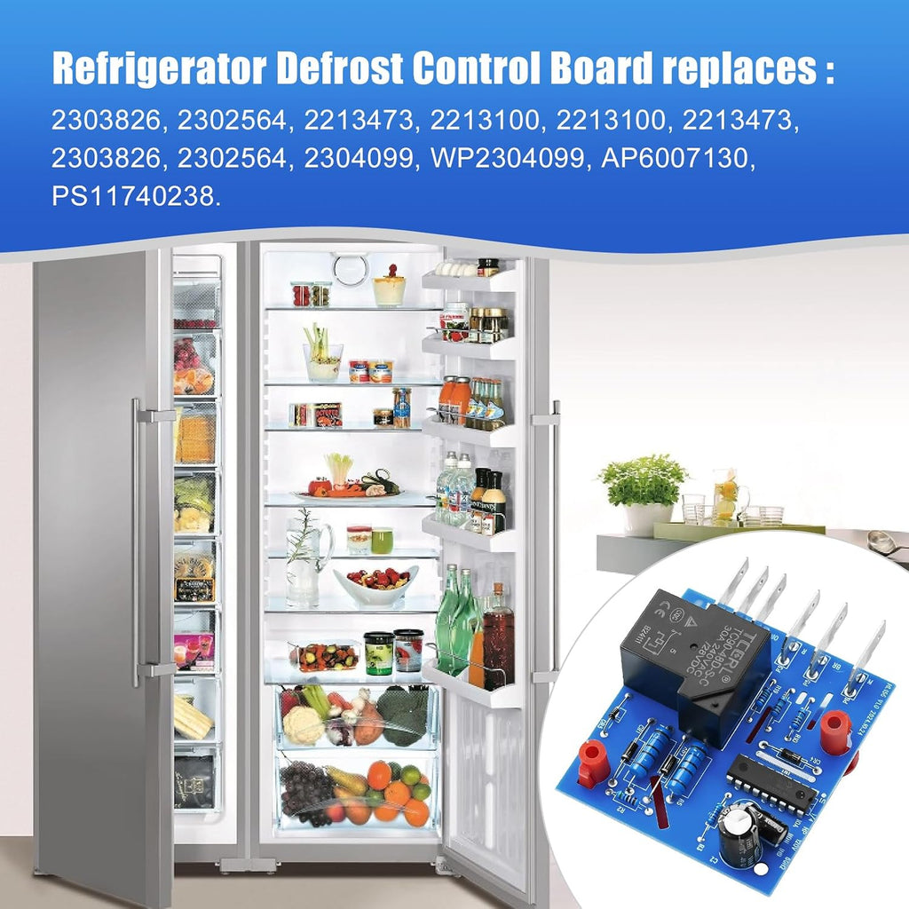 2304099 Refrigerator Adaptive Defrost Control Board Replaces 1174817 2213100 2213473 2302564 2303826-2 ADC4099
