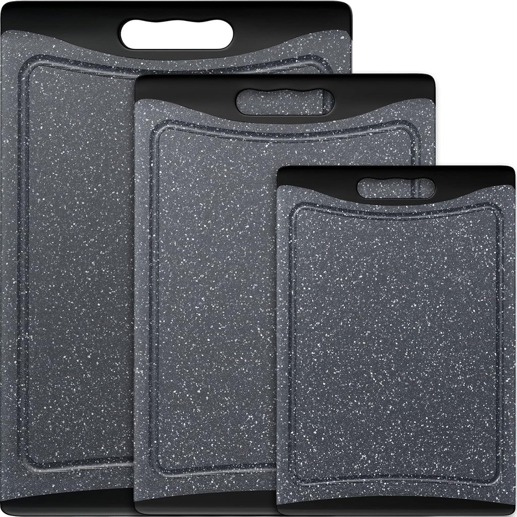 Extra Large Cutting Boards, Plastic Cutting Boards for Kitchen (Set of 3) Cutting Board Set Dishwasher Chopping Board
