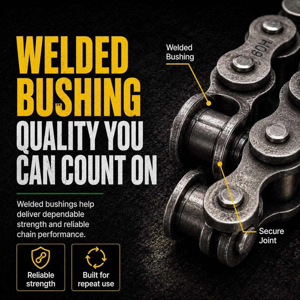 SpeeCo #60-H Roller Chain 3/4" Pitch - 10 Feet with Connecting Link