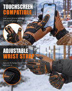 Winter Work Gloves for Men, Impact Mechanic, Insulated, Waterproof