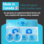 Reusable Ice Packs Compact in 4 Sizes, Soft Cooling Pack 7 Pack