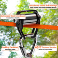 2-in-1 Zip Line Slackline Kit for Kids and Adults- Outdoor Play Equipment | Quick 5-Min Setup for Backyard Obstacle