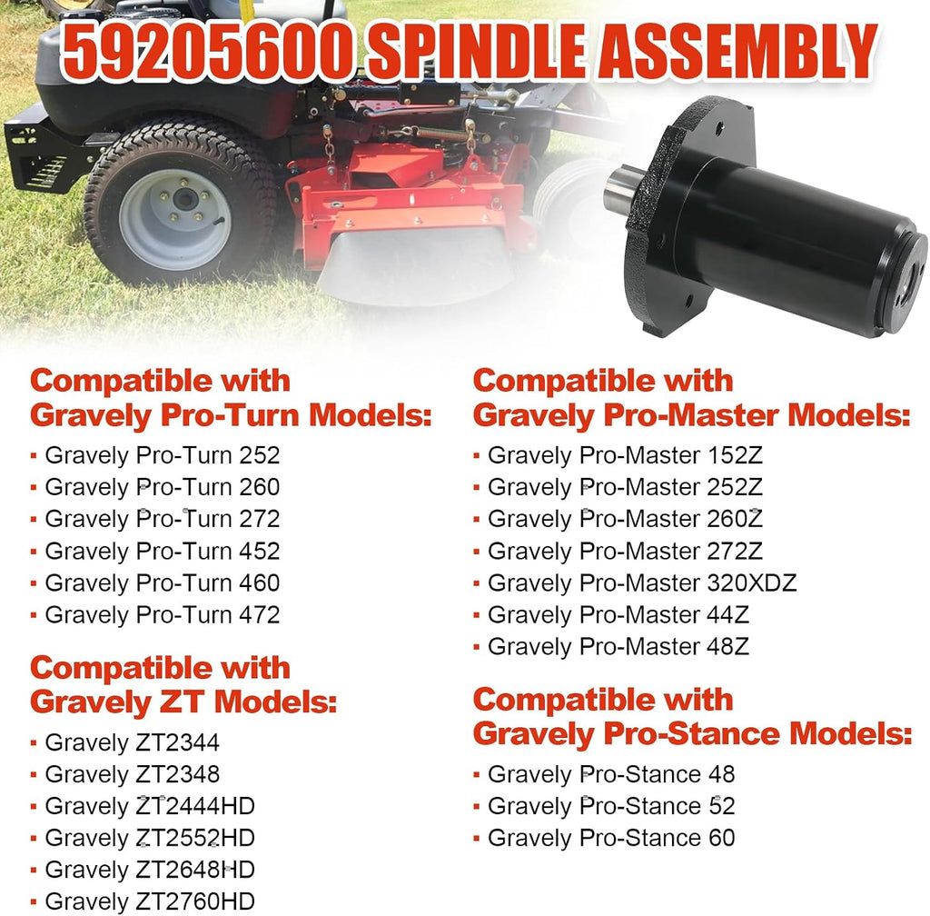 59202600 Mower Deck Spindle Compatible with Ariens Gravely