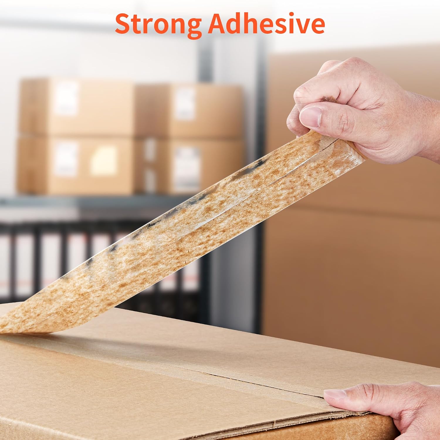 6 Rolls Crystal Clear Packing Tape, 328 Yards Heavy Duty Packaging Tape Refills for Shipping Packaging Mailing Moving
