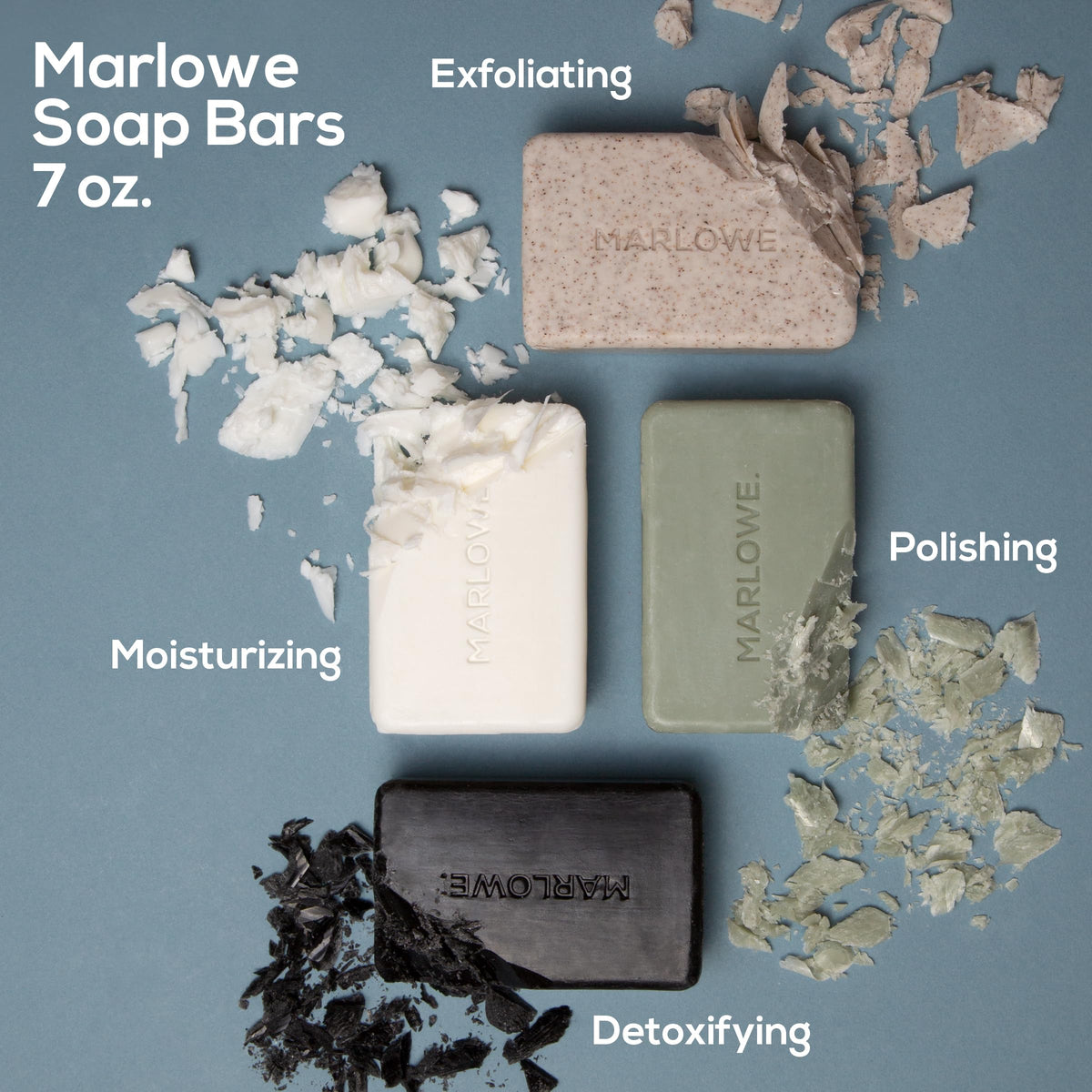 Charcoal Soap, Cleansing Body Bar Soap for Men, 7 oz