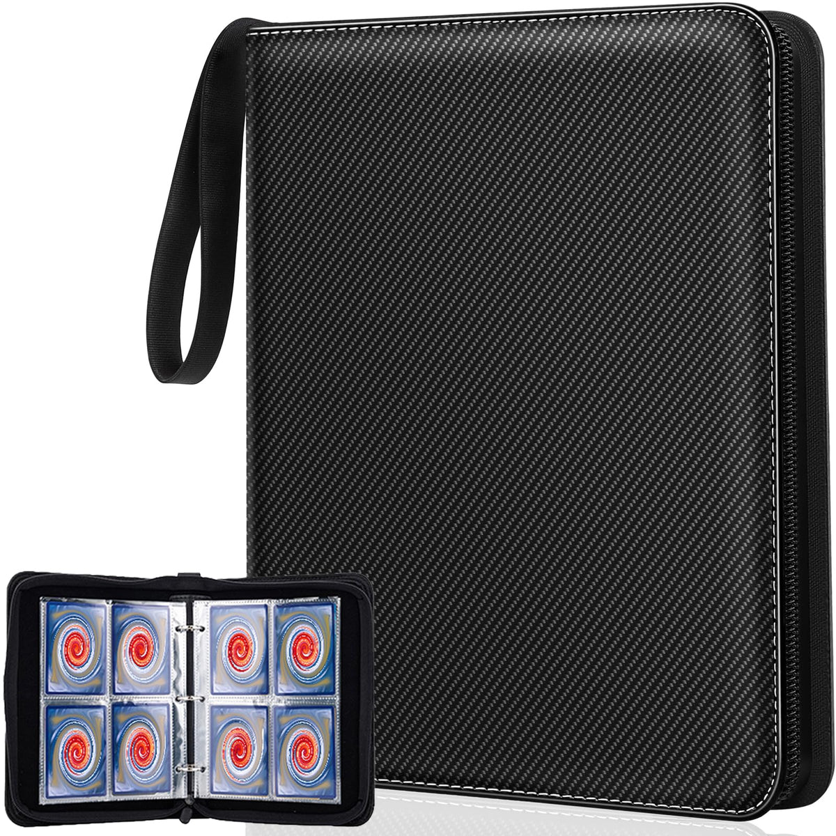 Card Binder 4 Pocket‑Holds Up to 400 Cards