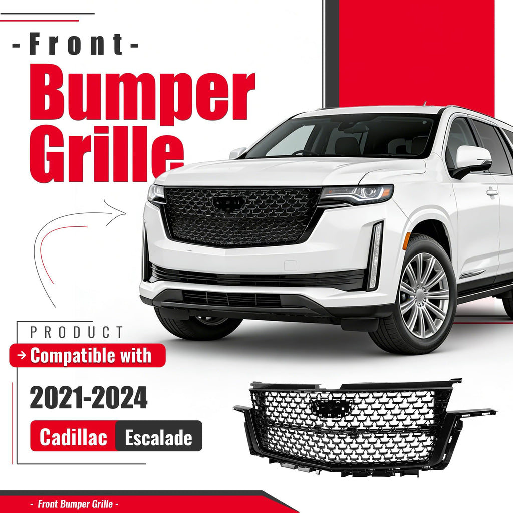 BALOCEO Grille Compatible with 2021-2024 Cadillac Escalade
