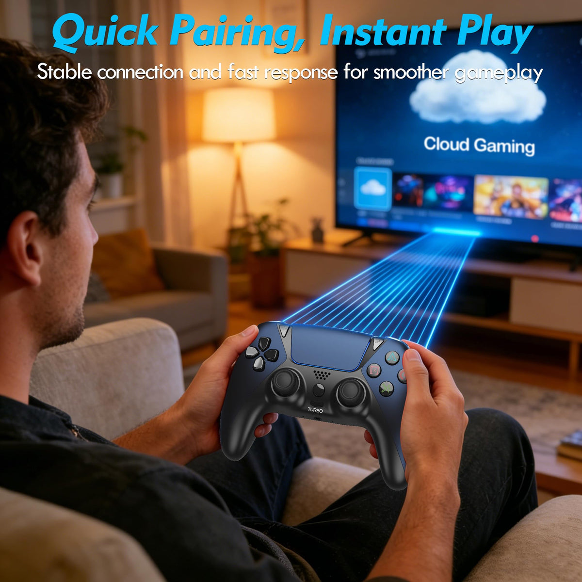 Alternative for Luna Controller Fire TV, Compatible with Fire Stick Cube, Wireless Gamepad with No Drift Joysticks, 2