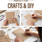 Chipboard Sheets 8.5 x 11 Inch 22pt Thick Chipboard Sheets Kraft Board Cardboard Sheets for Packaging Inserts