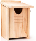 Large Cedar Owl House - Premium and Weatherproof Design - 16" x 12" x 11" - A Nesting Box for Screech Owls, Boreal