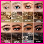 Curved Eyebrow Pen, Waterproof with Hair-Like Brows, Dark Brown