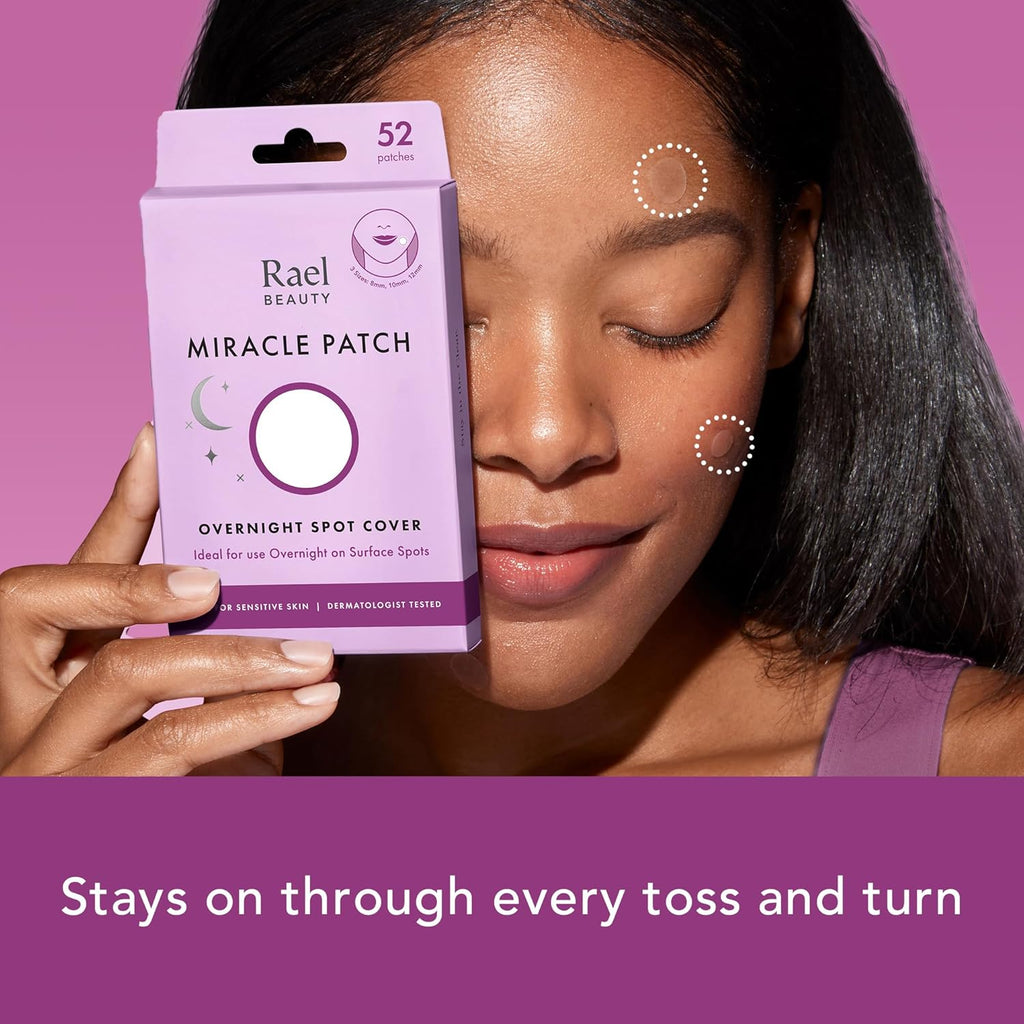 Miracle Overnight Spot Cover Hydrocolloid Acne Pimple Patches (104 Ct) | Thicker & Extra Adhesion, Ultra-Thin Patch