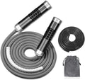 Weighted Jump Rope for Workout Fitness(1LB), Tangle-Free Ball Bearing Rapid Speed Skipping Rope for MMA Boxing