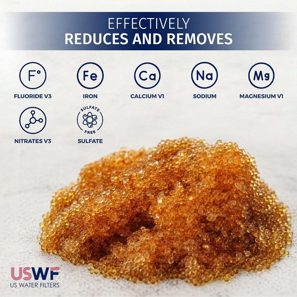 Ion Exchange Water Softener Resin, 25 lb (0.5 Cu Ft)