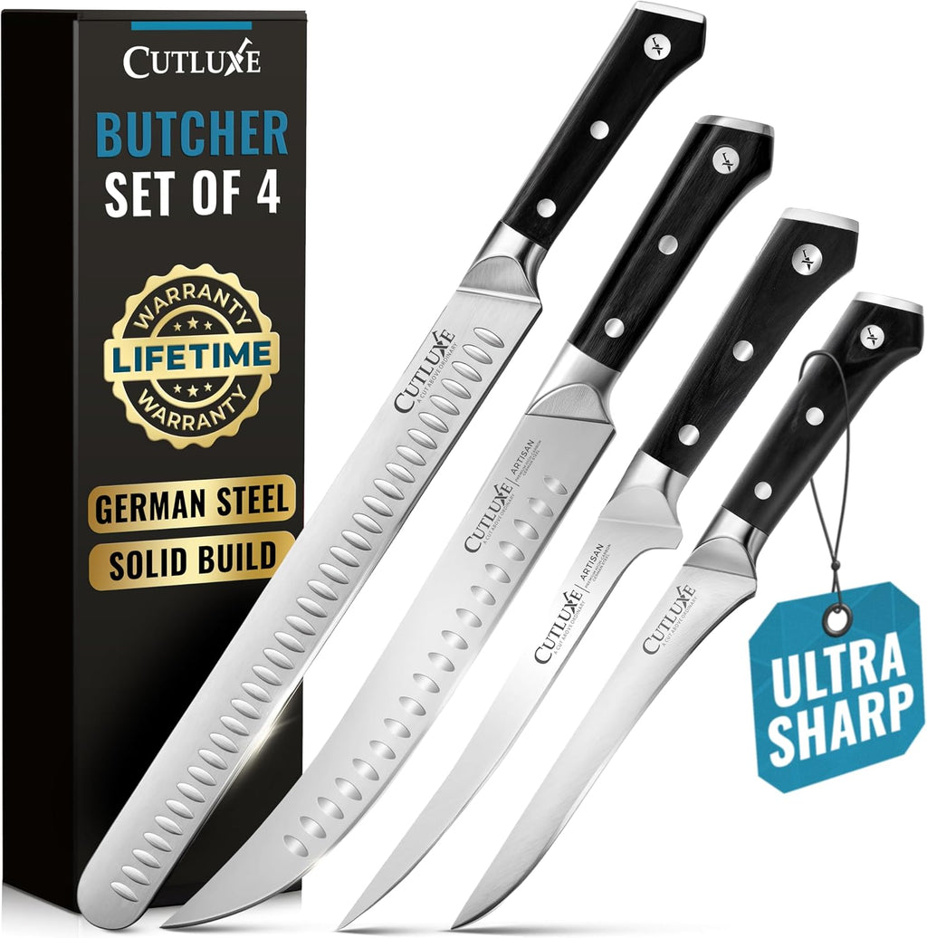 Butcher Knife Set, Brisket, Breaking, Boning & Fillet for Meat