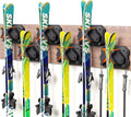 Ski & Snowboard Wall Rack for Garage Wall Fits Any Ski/board, Ski Wall Mount Holders Damage-Free Storage Rack, Garage