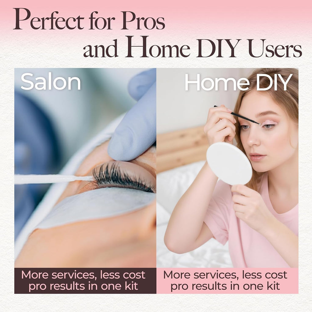 Lash Lift and Eyebrow Kit, Professional Eyelash Perm Kit and Eyelash & Eyebrow Set Quick Lifting & Voluminous