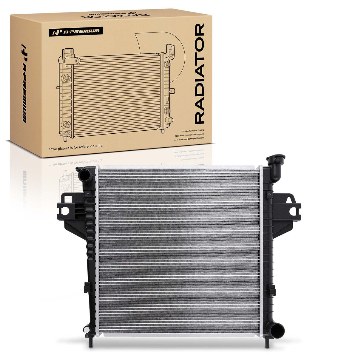 A-Premium Engine Coolant Radiator Assembly Compatible with Jeep