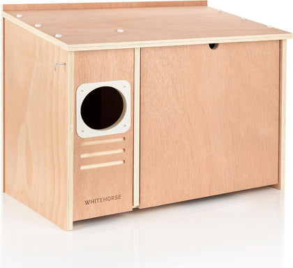 Large Barn Owl House - Premium and Weatherproof Design - 24" x 14" x 18" - A Nesting Box for Barn Owls - with a Large