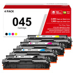 045 Toner Cartridges Compatible for Canon 045 CRG045 (4-Pack,BK/C/M/Y)