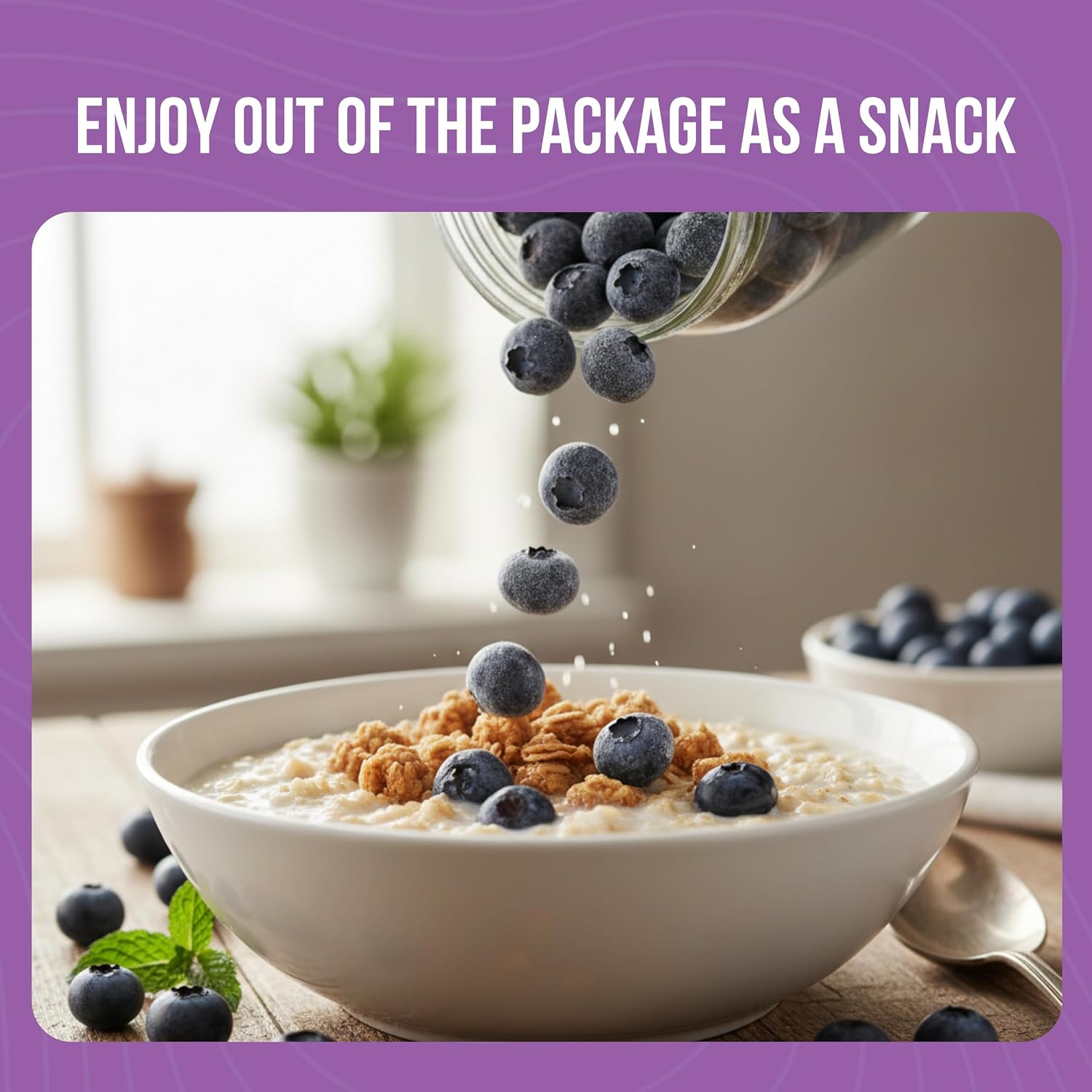 Freeze-Dried Whole Blueberries Can | Emergency Food Supply, 26 Servings, 30 Year Shelf Life, Great for Cooking
