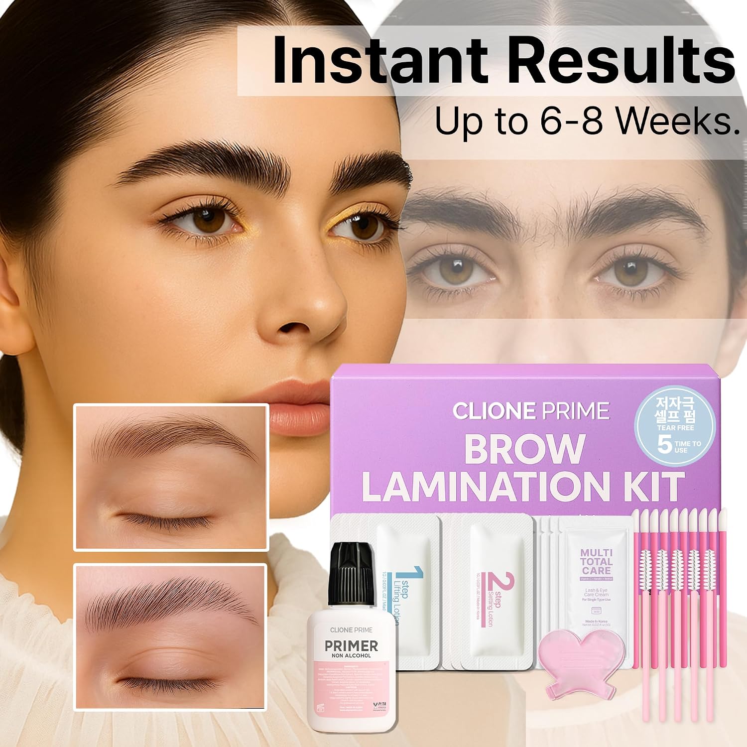 At Home Brow Lamination Kit - DIY Eyebrow Lamination Kit Professional Eye Brow Perm Kit Instant DIY Eyebrow Lift Kit