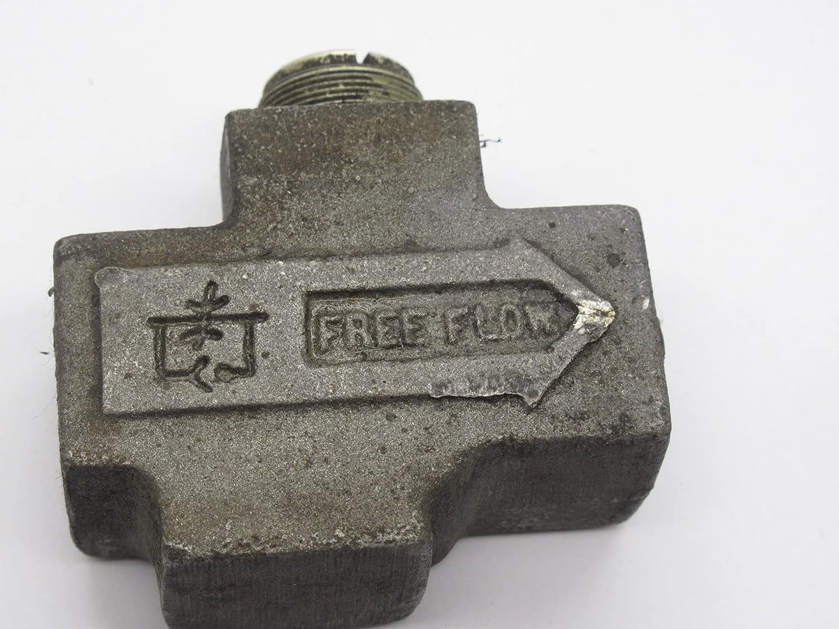 3FC2 3/8IN NPTF, Anodized Aluminum, Flow Control Valve, in LINE, Screw Adjustment