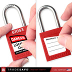 Breaker Lockout Tagout Kit, Electrical Loto Kit, 1 Key Per Lock