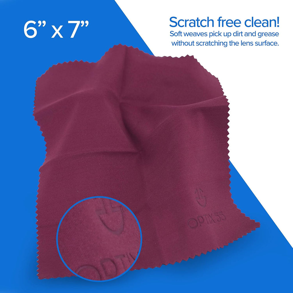 Gel Lens Cleaner Kit - (2) 2oz Eye Glasses Cleaner Gel Spray + (2) Microfiber Cleaning Cloths | Safe for AR Coated &
