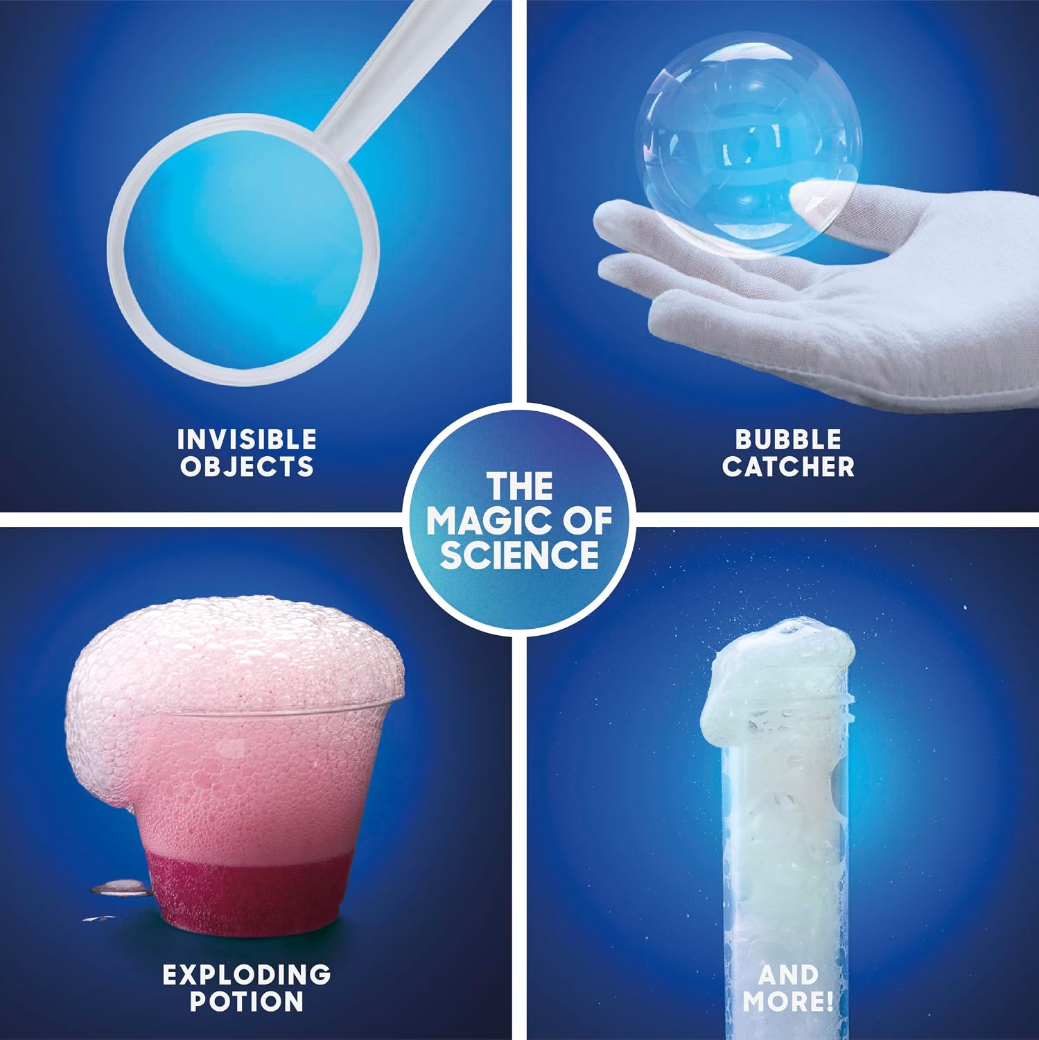 Magic Science Lab – 72 STEM Experiments for Kids| Reactions, Illusions, Crystals, Slime & Light Tricks| DIY Chemistry