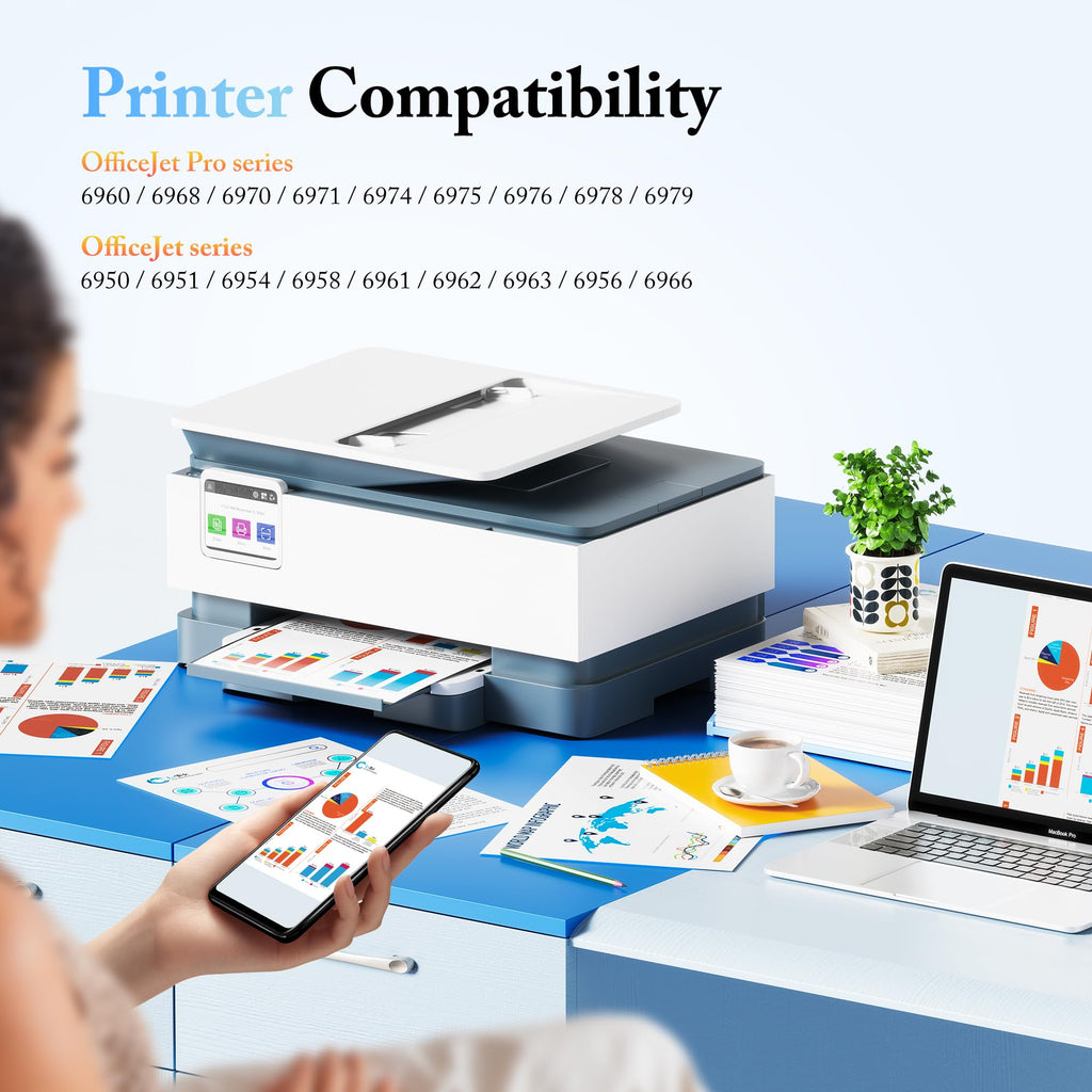 902XL Ink Cartridges for HP Printers Compatible Replacement