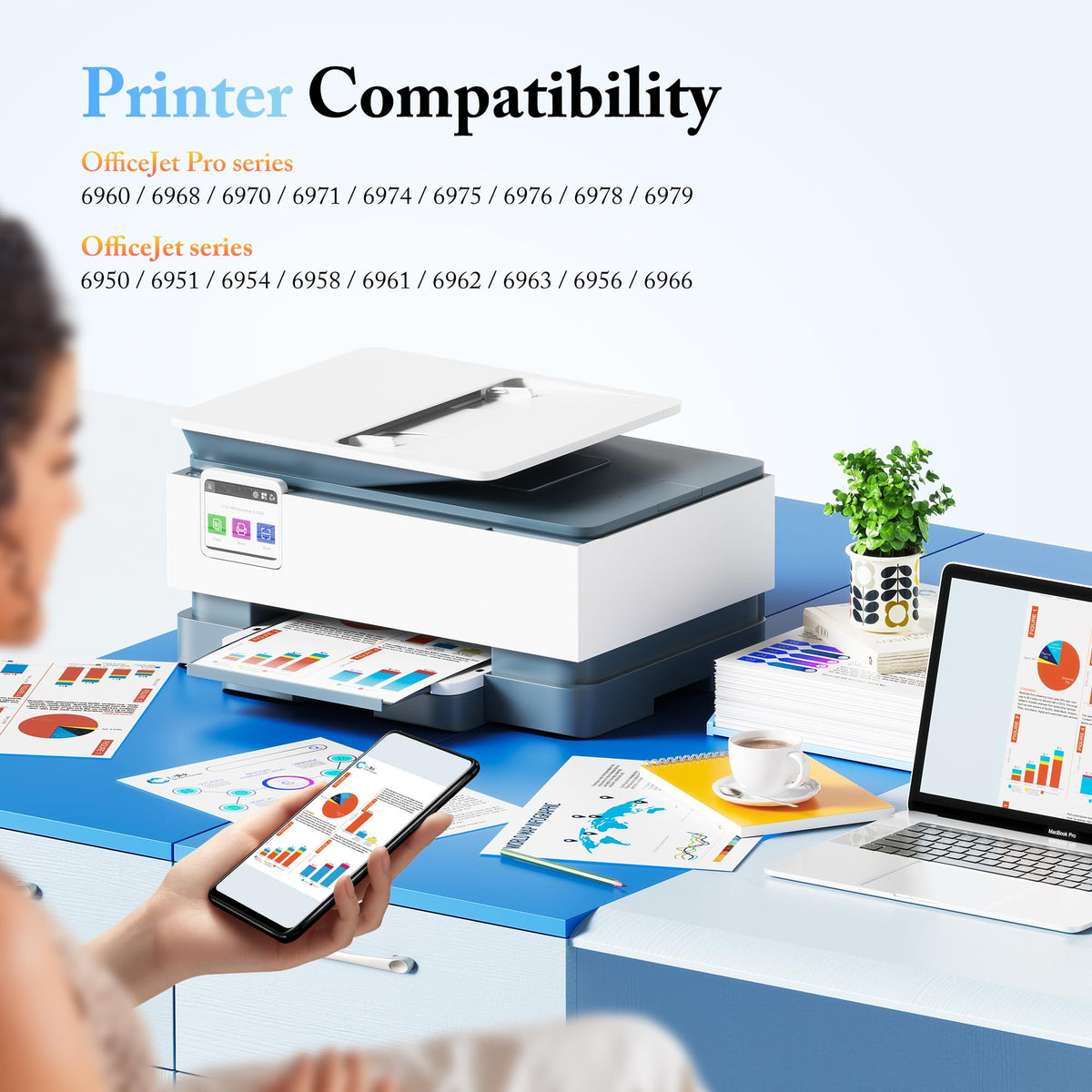 902XL Ink Cartridges for HP Printers Compatible Replacement