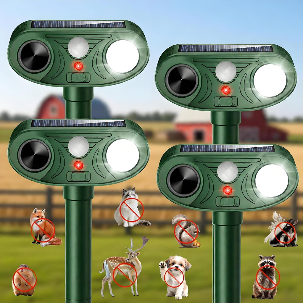 2026 Newly Advanced Ultrasonic Solar Animal Repellent Outdoor | Cat Repellent Outdoor, Deer Repellent Devices